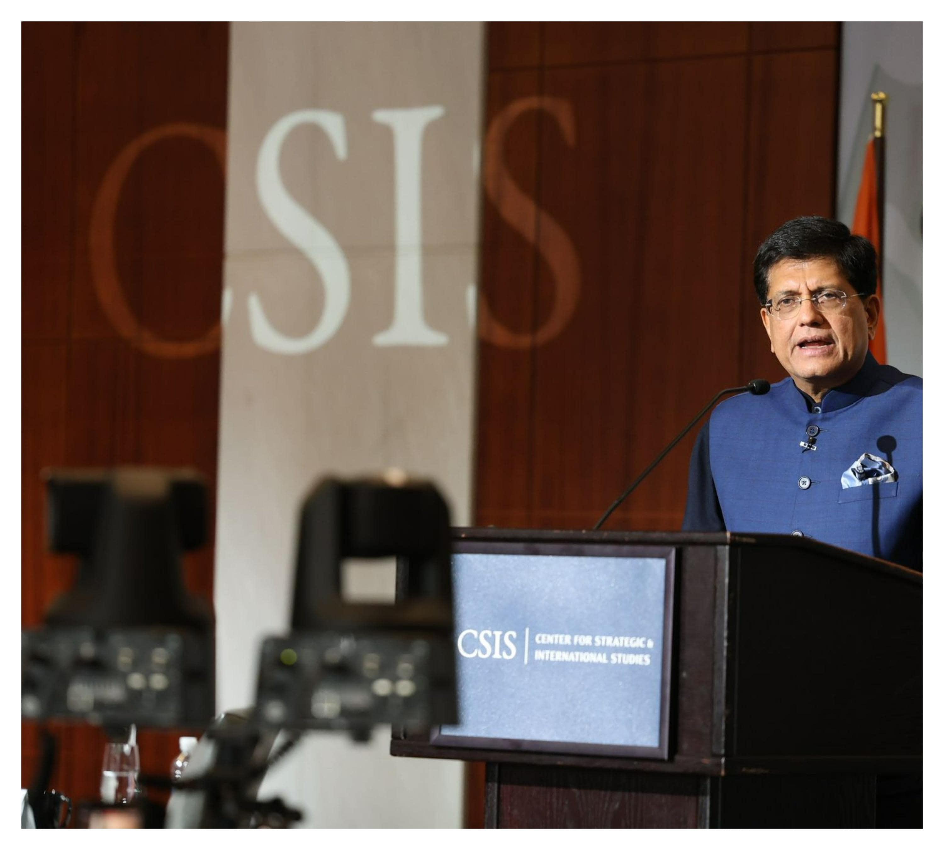 Goyal delivers keynote on 'India's Evolving Manufacturing Landscape' in US