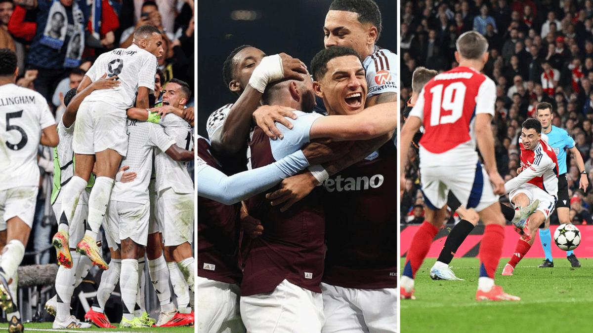 UEFA Champions League: Real Madrid Register Comeback Win Over Borussia Dortmund, Arsenal & Aston Villa Secure Crucial Win; Check Other Results