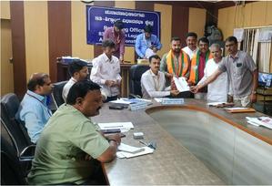 Basavaraj Bommai’s son files nomination for K’taka Assembly bypolls