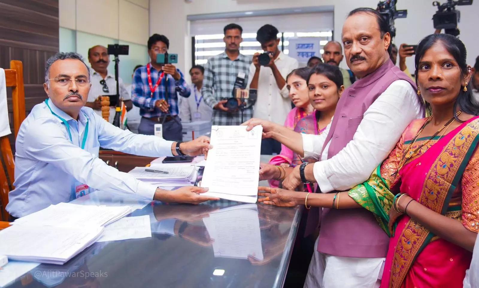Maharashtra polls: Dy CM Ajit Pawar files nomination for Baramati seat