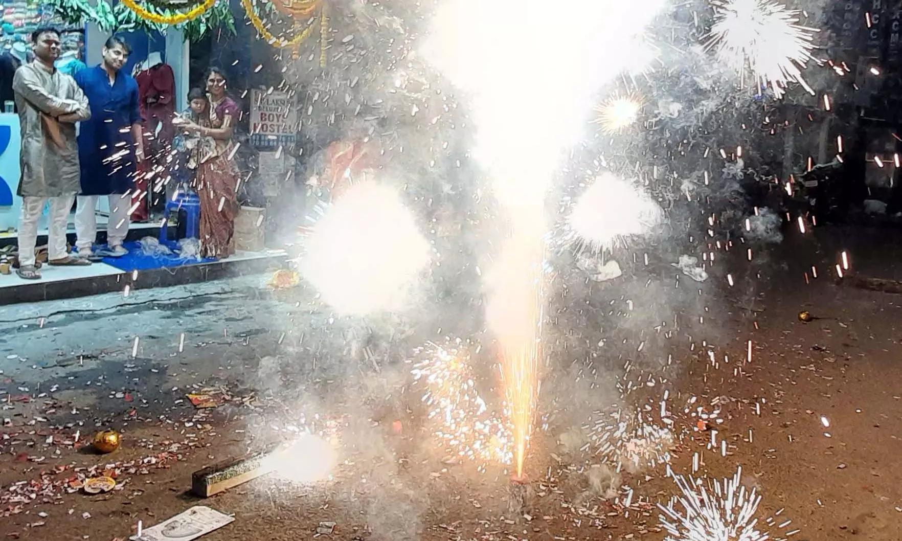 Bursts of Joy in Hyderabad on Diwali Eve