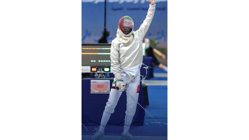 The UAE national team participates in the World Cup of fencing with 5 female players