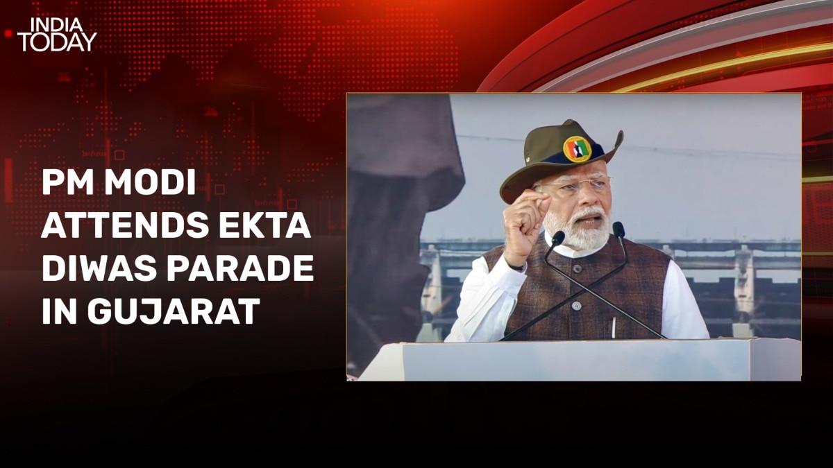 PM Modi pays tribute to Sardar Patel, attends Ekta Day parade in Gujarat