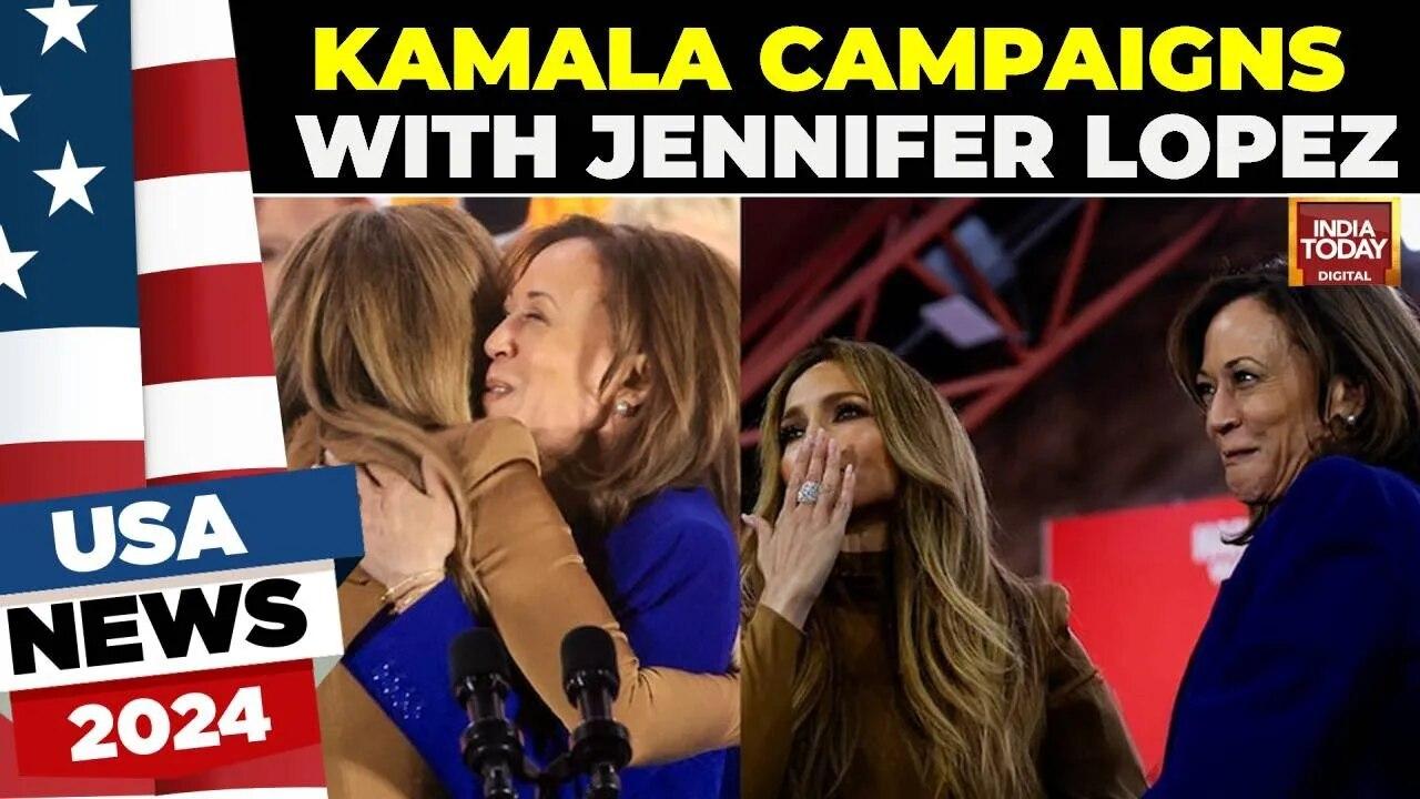 Jennifer Lopez introduces Kamala Harris at Las Vegas rally performance