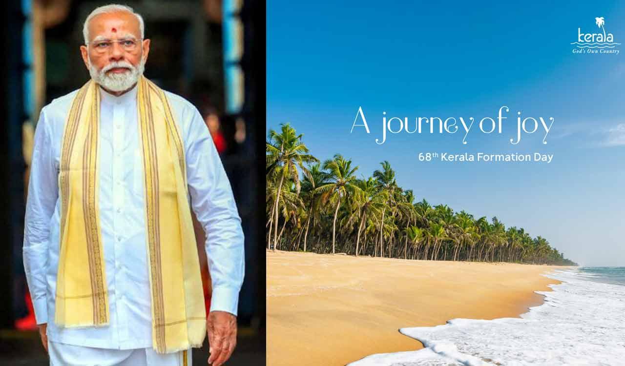 PM Modi extends wishes as Kerala marks 68 yrs of statehood