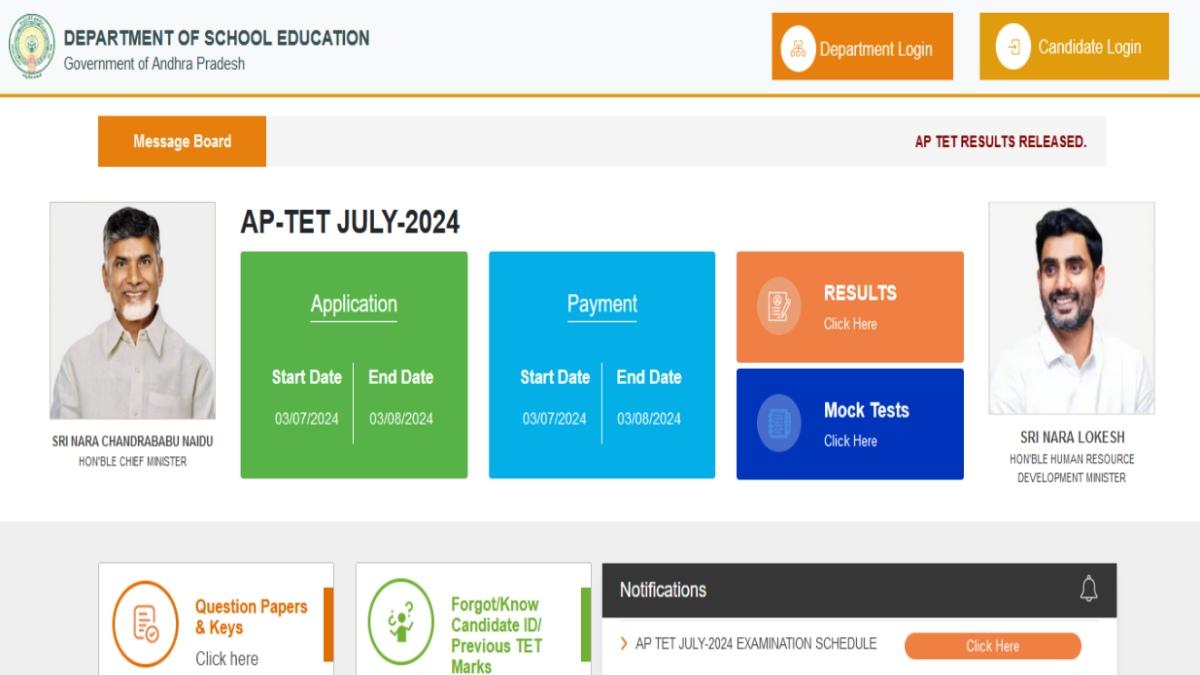 AP TET Results 2024 Out @ aptet.apcfss.in; Check How To Download Link Here