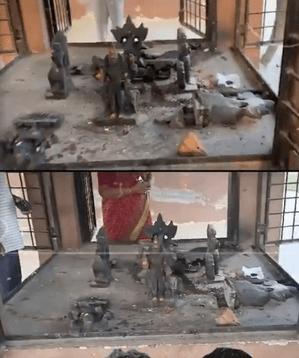 Another temple vandalised in Hyderabad 