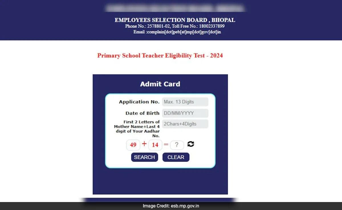MP TET Admit Card 2024 Out, Check Steps To Download