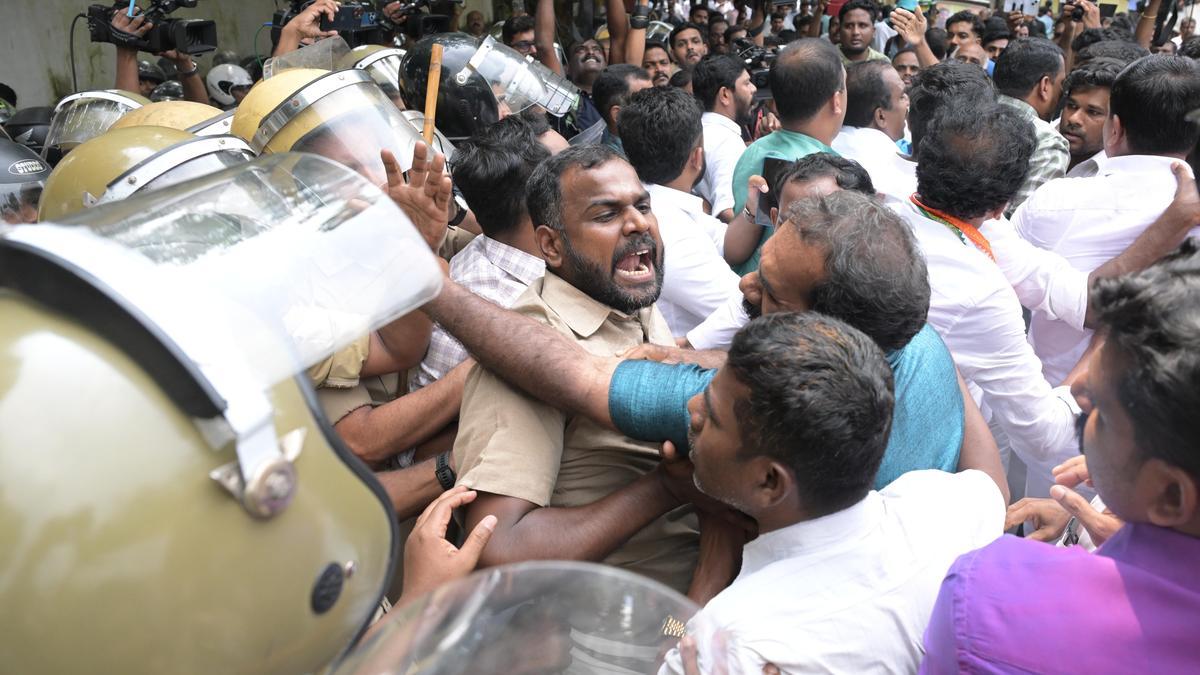 Midnight police swoop on a hotel hosting campaigning politicians in Palakkad for illicit election funds roils State politics.