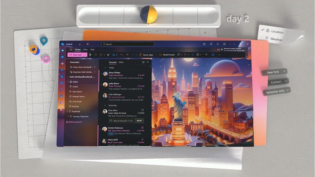 Microsoft Outlook Now Lets You Use AI-Powered Dynamic Themes