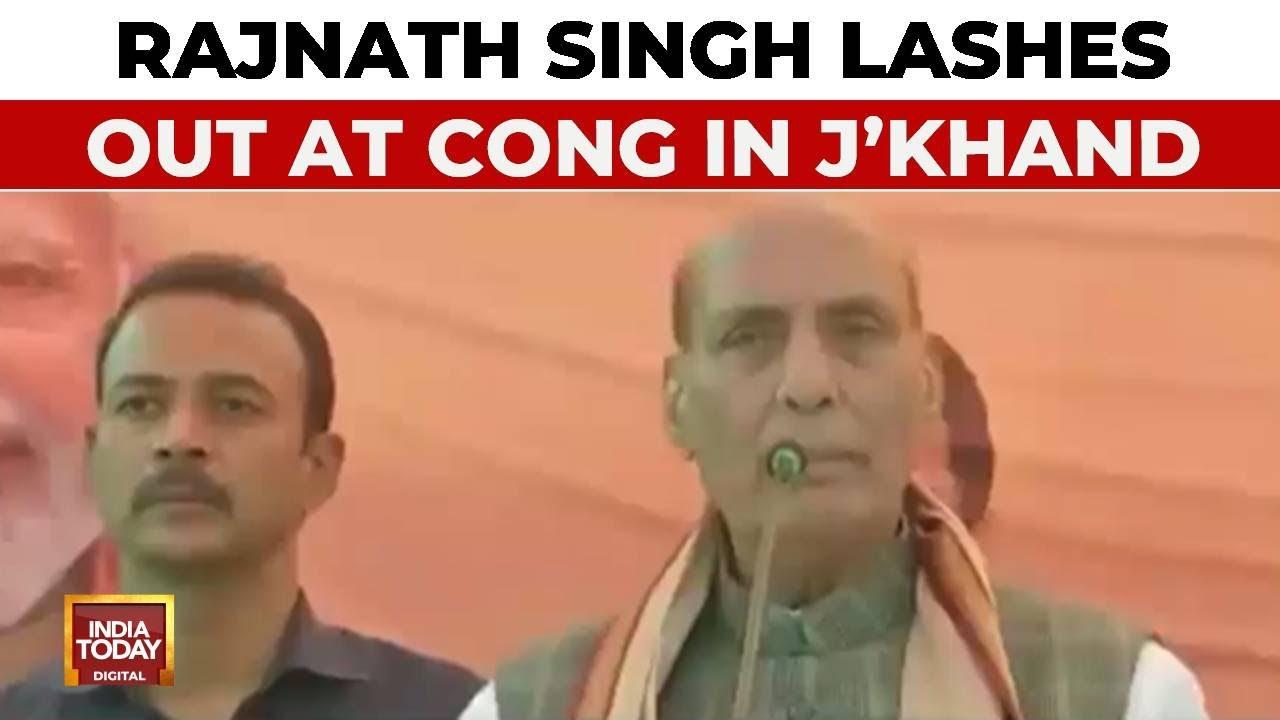 Rajnath Singh slams Congress's caste survey plan in Jharkhand