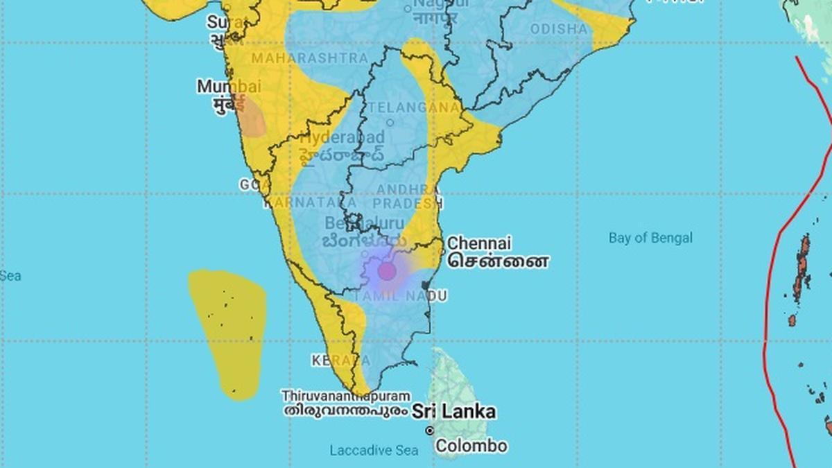 Mild tremors at magnitude 3.3 on richter scale in Krishnagiri