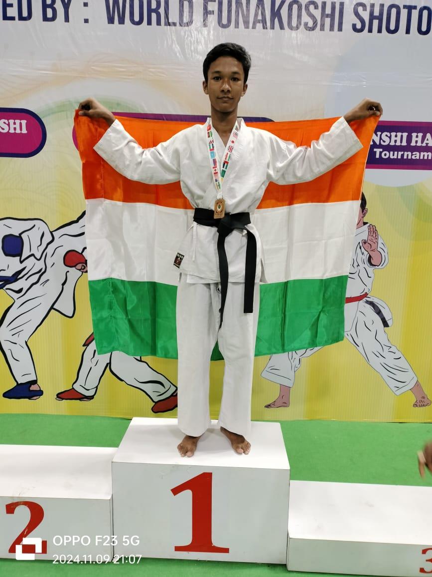 Shlok Barua Wins Gold At FSKA World Cup Karate Championship
