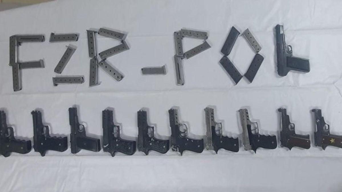 Punjab: Ferozepur Police Seize Cache Of 11 Pistols, 21 Magazines; Hunt On To Nab Suspects